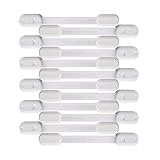 ATOZS Sicherheitsgurtschlösser für Schränke, Schubladen, Geschirrspüler und mehr, Toilette, verstellbarer Riemen, kein Bohren erforderlich