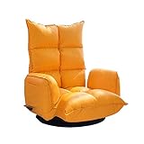 MKYOKO Klappbarer Lazy Floor Chair Sofa Liegebett mit Armlehnen und einem Kissen