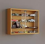 VCM 912946 Vitrine Wandvitrine Sammlervitrine Wandregal Hängeregal Hängevitrine Schaukasten Holz Buche 40x60x10 cm Mandosa M