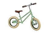 HUDORA 10430/00 Laufrad Retro Boy, grün | 12' Luftbereifung | Ab 3 Jahre