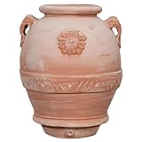 Biscottini Orcio Terracotta-Übertopf, groß, 43 x 55 cm, große Terrakotta-Vasen, frostsicher, dekorativ und funktional