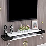 An der Wand montiertes TV-Regal, offener kombinierter TV-Schrank mit Drahtloch, für Stodvd Blu-Ray-Player, Satelliten-TV-Box, Kabelbox, Spielekonsolen/A/130 cm/a/150 cm