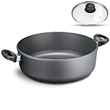 Hoffmann Schmorpfanne 32 cm hoher Rand Induktion I Made in Germany I Schmortopf Induktionsgeeignet Antihaft Beschichtet I Bräter Schmorkasserolle Kasserolle I Tiefe Aluguß Pfanne backofengeeignet