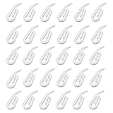 CZ Store Vorhanghaken aus Kunststoff | 100-Pack | 28 x 12 mm Weiße Clip-Halter für Duschvorhang, Gardinen, Vorhang, Wohnwagen - Heim-Zubehör, DIY, einfache Installation