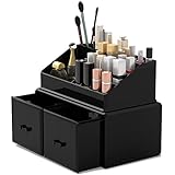 Makeup Organizer/Kosmetik Aufbewahrungsbox/Schmink Aufbewahrungskasten in 2 Lagen， ist für Schlafzimmer und Badzimmer geeignet