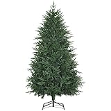 HOMCOM 180 cm Weihnachtsbaum Künstlich Naturgetreu Dichte Zweige Kunsttanne Tannenbaum mit 4030 Astspitzen realistisches Aussehen für Weihnachtsfest Grün