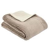 s.Oliver Doublesoft Kuscheldecke 150x200 - super kuschelig & warm, Polyesterflausch Decke beige Creme