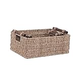 Alipis Rattan-Aufbewahrungskorb Regalständer Korb Für Eier Organizer-Körbe Gemüsekorb Körbe Zum Organisieren Von Toilettenartikeln Aufbewahrungskorb Kleine Körbe