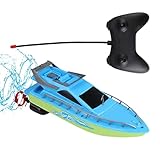 Fernbedienungsboot Für Pools, 3,54-Zoll-Fernbedienungsboot Für Kinder, Doppelmotor-Fernbedienungsboot, Schnelles RC-Boot-Wasserspielzeug, LED-Licht-Fernbedienungsboot, Leistungsstarkes Automatisches B
