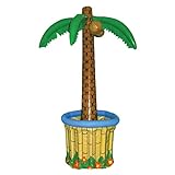 Aufblasbarer Palmenkühler – 1,7 m aufblasbare Palme mit befestigtem aufblasbaren Eiskübel – Pool-Party-Strand-Party-Dekoration