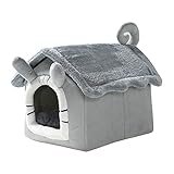 Ymgm Hundehaus Gemütliches Haustier Bett Winter warm Cave Nest Teddy-Welpen Schlafsbett für Katzen und Hunde Alle Jahreszeiten Universal