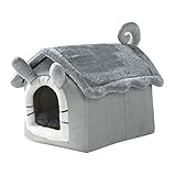 Ymgm Hundehaus Gemütliches Haustier Bett Winter warm Cave Nest Teddy-Welpen Schlafsbett für Katzen und Hunde Alle Jahreszeiten Universal