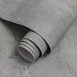 CiCiwind Tapete Betonoptik Selbstklebende Tapete 60×500cm Vintage Grau Klebefolie Betonoptik Möbelfolie Vinyl für Wohnzimmer Schlafzimmer Küche Wand Möbel Dekor