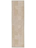 RugVista Mykonos Teppich - Weiß/Beige Teppich 80x300 Moderner, Läufer Teppich