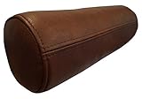 Quattro Meble Braun Echt Leder Nackenrolle Nackenkissen Lederkissen Sofa Dekokissen Rindsleder Kissen Kopfstützen Kopfkissen Durchmesser-20cm Leder Granada Cognac (50 x D-20 cm)
