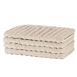 Merana Oslo Gästehandtücher 30x50 cm - 4X Luxus Gästehandtuch - Gäste Handtücher aus 100% feinster Baumwolle - Kuschelweiche Frottee Handtücher - Handtuch Set in Premiumqualität