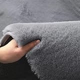 VIYAO Weiße Fuzzy Teppich Maschine waschbar Shag Teppich, Faux Pelz Teppich, Flauschige Shaggy Bereich Teppich Ultra Schaffell Teppich, weiche Fuzzy Shaggy Teppiche,H,100 * 160cm