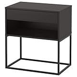 Ikea Vikhammer Nachttisch, Schwarz