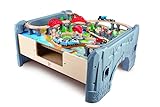 Hape E3766 Spieltisch Eisenbahnlandschaft mit batteriebetriebener Lok