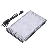 Headerbs Bräunungslampe, 85‑265 V 100 W Safe 192 LED Bräunungslampe Tastensteuerung für Gesicht und Körper (EU-Stecker)