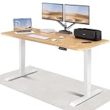 Desktronic Höhenverstellbarer Schreibtisch (180x80cm) - Schreibtisch Höhenverstellbar Elektrisch mit Flüsterleisem Dual-Motor & Touchscreen - Hohe Tragfähigkeit - Stehtisch HomePro