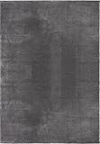 the carpet Relax Moderner Flauschiger Kurzflor Teppich, Anti-Rutsch Unterseite, Waschbar bis 30 Grad, Super Soft, Felloptik, Anthrazit, 120 x 170 cm