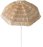 TEmkin Strand-Sonnenschirme, Garten-Sonnenschirme, Regenschirme, Schatten, hawaiianischer Strand-Stroh-Sonnenschirm, UV-Schutz, Outdoor-Sonnenschutz, Terrassenschirm für den Gar