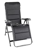 BRUNNER Relaxliege verstellbar stufenlos verstellbar SWAN 3D Black aus Polyester 3D für Terrasse, Garten, Balkon, Meer, Pool