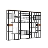 Bücherregal Hohes Bücherregal Nordic Metall Wein Rack Bar Partition Boden-zu-Decke Bücherregal Büro Grüne Pflanze Blume Rack Lagerung Display Rack Organizer für Büroregale (Color : B4-300cm)