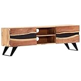 Festnight TV-Schrank Fernsehtisch TV Lowboard Tisch TV M?Bel TV Board Fernsehschrank Holz | 140 x 30 x 45 cm Massivholz Akazie