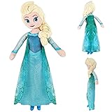 BGTLJKD ELSA Puppe, 40CM ELSA Puppe Eiskönigin ELSA Plüschfigur Frozen Plüschpuppe Frozen Kuscheltier ELSA Plüschtier Cartoon Gefüllte Puppen für Kinderpartygeschenke Geburtstag Geschenke