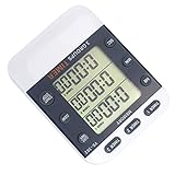Garneck 3 Stechuhren Für Sport Ohne Timer Linie Zum Backen Für Spiele Zum Kochen Zum Herunterfahren Magnetische Batterieuhr Chronograph Laborkanäle Countdown Stoppuhr