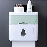 ICOBES Schöne wasserdichte Wandhalterung Toilettenpapierhalter Regal Toilettenpapier Box Tray Rolle Papierrohr Aufbewahrungsbox Fach/B