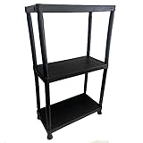 AB Tools Robustes Regal aus Kunststoff, 3 Etagen, 91 x 61 x 30 cm