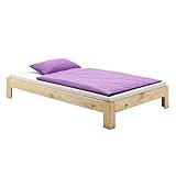 IDIMEX Futonbett Einzelbett Thomas 140 x 200 cm Kiefer massiv Natur lackiert