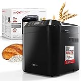 Clatronic® Brotbackautomat - frisches Brot zu Hause selber backen - automatische Zubereitung und Warmhaltefunktion, Backautomat mit Timer, einfache Bedienung über Display, 12 Backprogramme - BBA 3774