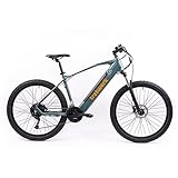 TRETWERK - 27,5 Zoll E-Bike Mountainbike - Bolt 7 grün - Pedelec Mountainbike mit 27 Gang Shimano Kettenschaltung - Elektrofahrrad MTB Hardtail mit Hecknabenmotor 250W, 36V