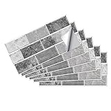ENCOFT 18 Stück Fliesenaufkleber Fliesenfolie Klebefolie Fliesen Wasserdicht Fliesensticker Folie Aufkleber Sticker für Küche Bad Küchendeko (30 x 15 cm)