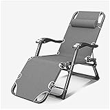 Liegestühle und Liegestühle für den Garten, grau, klappbar, verstellbar, Sonnenliege