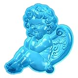 huwvqci Diy Angel Baby Wanddekorationen Silikonform Engel geflügelt Kinder Schreibtisch Dekorative Ornament Harz Gießform DIY Basteln Babyparty Kuchen Dekorieren Form