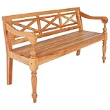lvssiao Bank Schuhregal mit Sitz, Sitzsack Aufbewahrung Bank Batavia Mahagoniholz Hellbraun 123 cm Sitzbank für Schlafzimmer Wohnzimmer Sofas