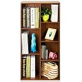 LIMKOO Bücherregal Bücherregal aus Holz Bücherregal Multifunktionale Aufbewahrungsvitrine Bücherregal Aktenregal (Color : A, Size : S)