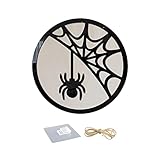 MNRIUOCII Halloween Holz Ornamente Fledermaus Katze Wohnzimmer Schlafzimmer Dekoration Anhänger Hänge Schaukelsessel Personen