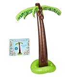 Posten Anker aufblasbare Palme I XXL 180 cm I Badepalme I Badeinsel I Bade Insel mit Palme I für Pool I Camping Platz I Urlaub I Junggesellenabschied I JGA I Luftmatratze I Schwimmbad