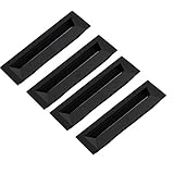 TUNNE 4 Stücke Schrankküche Verdeckte Türgriff Hardware, Unsichtbarer Gleitinnenraum Außenschublade Griff Pulls Knöpfe