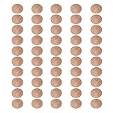 FARUTA 20 Stück 55 x 50 mm Holzknopfstopfen Schraubabdeckungen dekorative Lochkappen Möbelstopfen für Bastelmöbel Holzbearbeitung Treppenzubehör (Farbe: Bild 1, Größe: Größe 2)