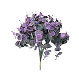 JJJ LHY- Gefälschte Blumen-künstliches Gras Gefälschte Grass mit Trompete Blume Violet Wandbehang Blume Rattan Mode (Color : A)