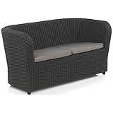 Shaf - Nova | Lounge Outdoor Sofa 2 Personen | Balkon Möbel für Terrasse oder Garten - Anthrazit