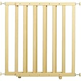 roba geschlossenes Türschutzgitter zum Klemmen, Schutzgitter natur, Klemmgitter mit variabler Breite 62-106 cm, Tür- und Treppengitter für Kinder und Haustiere
