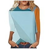 Tank Top Damen Blazer Damen Elegant Top Damen Sommer Blusenshirt Damen Leinenbluse Damen Sommer Damen Top Longbluse Damen Damen Blazer Sommerblusen Damen Leicht Y2k Top（6-Cyan,S）